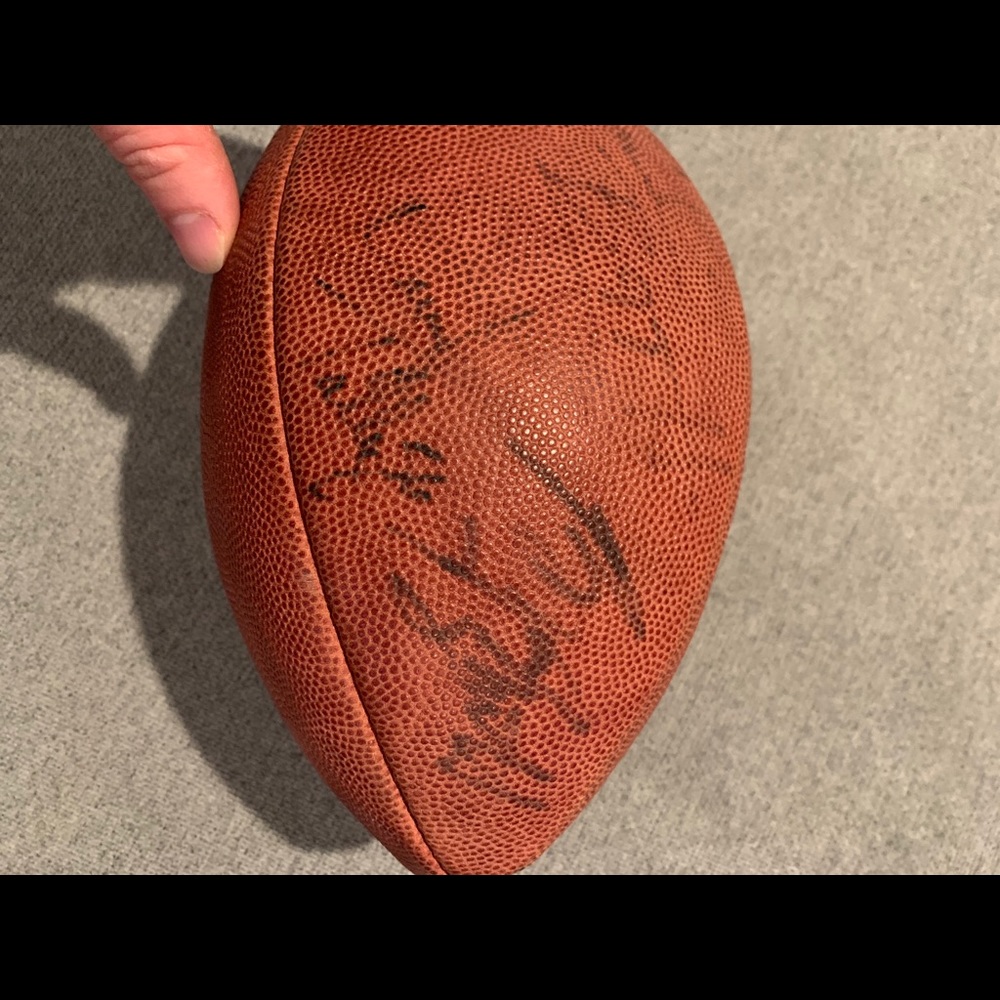 Signed Buffalo Bills Super Bowl XXVI official ball